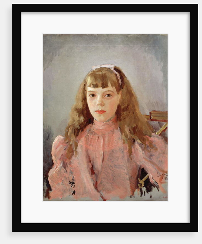 Portrait of Grand Duchess Olga Alexandrovna 1893 by Valentin Aleksandrovich Serov