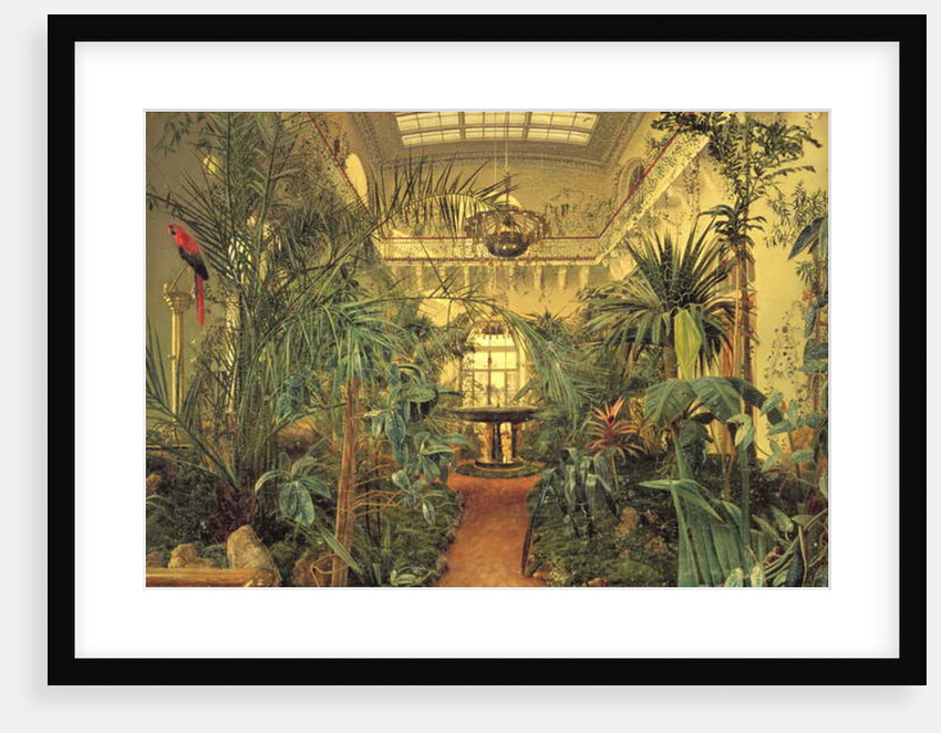 Winter Garden in the Winter Palace, St. Petersburg, 1840 by Michail Ivanovich Antonov