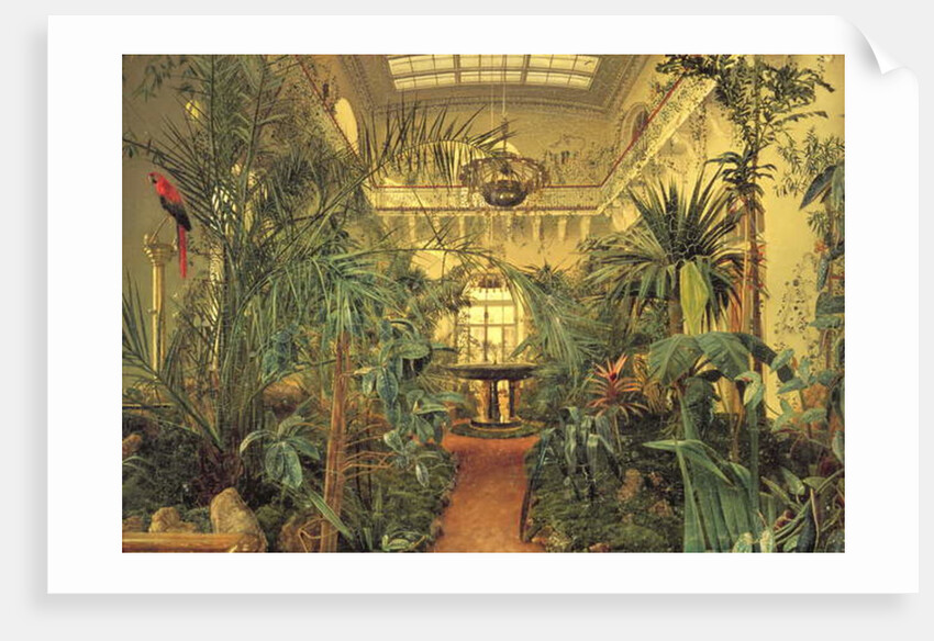 Winter Garden in the Winter Palace, St. Petersburg, 1840 by Michail Ivanovich Antonov