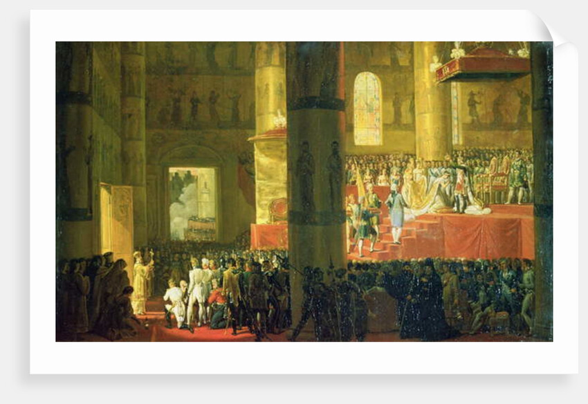 The Coronation of the Empress Maria Fyodorovna 1797 by Emile Jean Horace Vernet