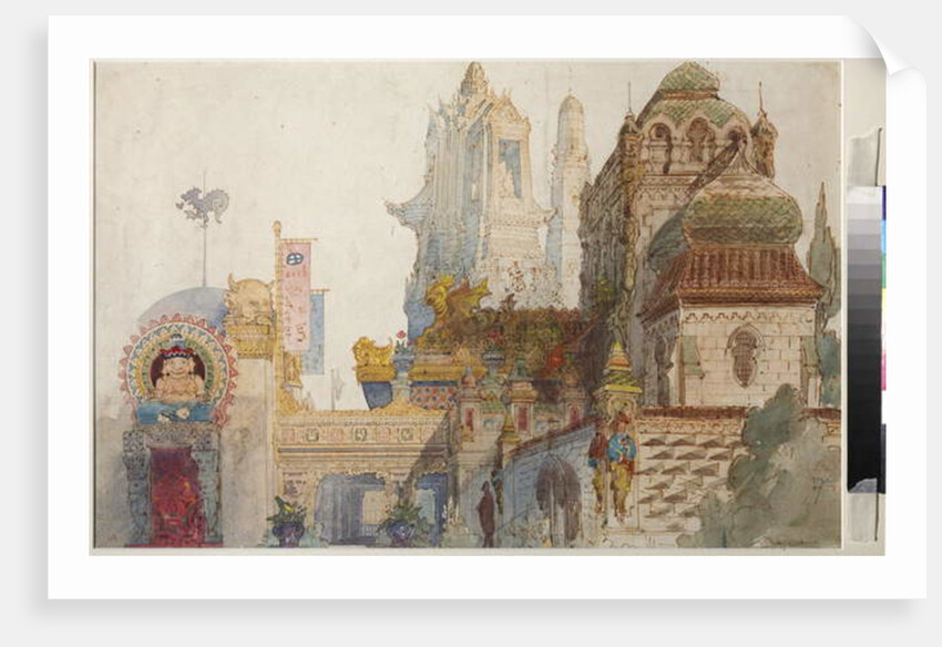 Stage Design for the Opera 'Ruslan and Lyudmila' by Mikhail Glinka by Viktor Aleksandrovich Gartman