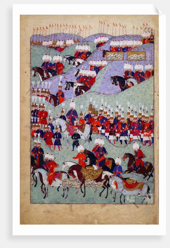 Funeral of Sultan Suleyman the Magnificent, History of Sultan Suleyman, Istanbul, Turkey, 1579 by Jean Baptiste Vanmour