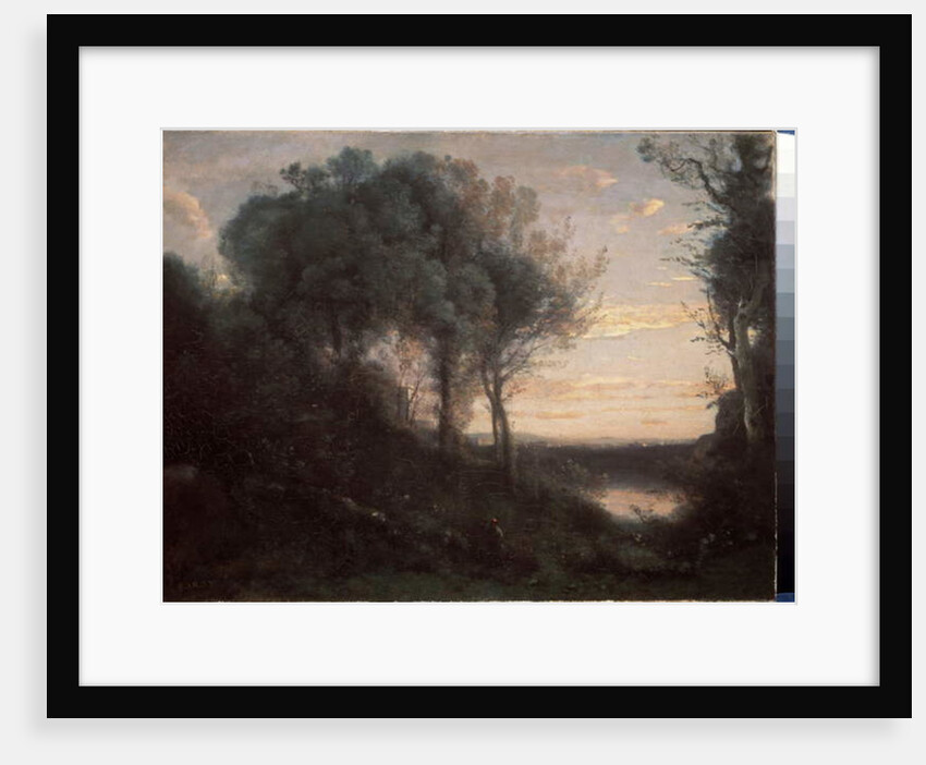 Evening, c.1860 by Jean Baptiste Camille Corot