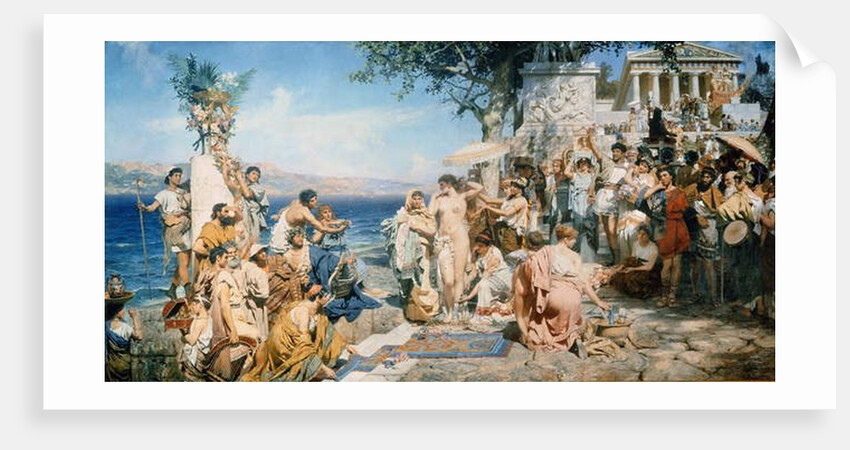 Phryne at the Festival of Poseidon in Eleusin by Henryk Siemieradzki