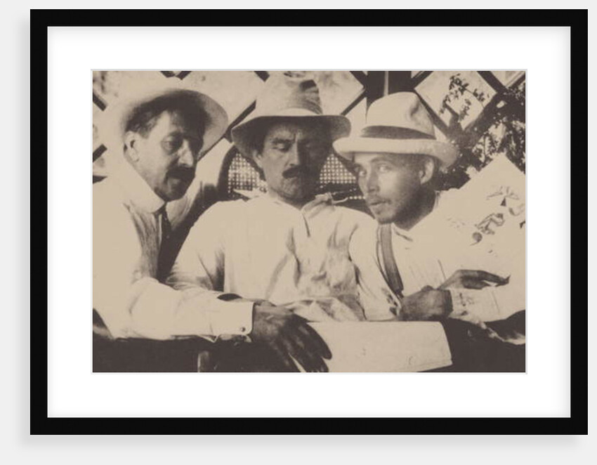Mikhail Matyushin, Kazimir Malevich and Aleksei Kruchenykh at Uusikirkko, Finland, in July 1913 by Anonymous