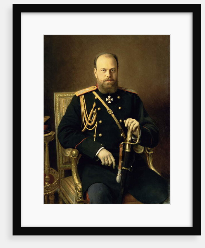 Portrait of Emperor Alexander III 1886 by Ivan Nikolaevich Kramskoy