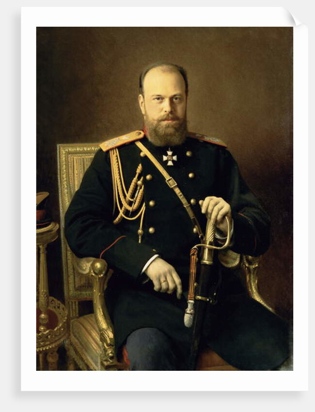 Portrait of Emperor Alexander III 1886 by Ivan Nikolaevich Kramskoy