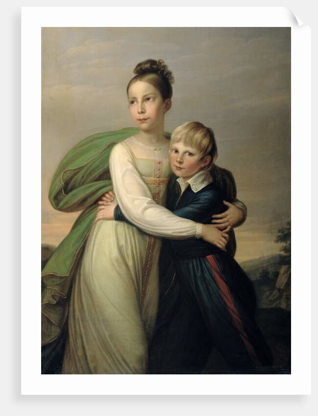 Prince Albrecht and Princess Louise, c.1817 by Franz Gerhard von Kugelgen