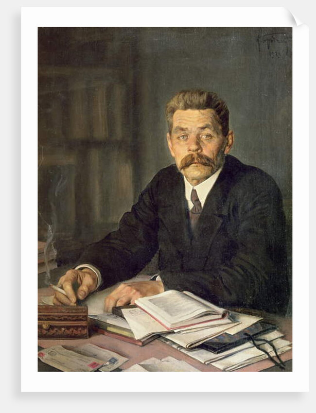 Portrait of the Author Maxim Gorky, 1929 by Isaak Israilevich Brodsky