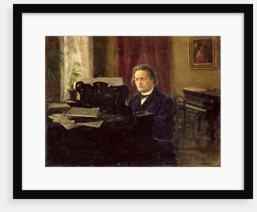 Portrait of Composer Anton Rubinstein by Michail Michailovich Yarowoy