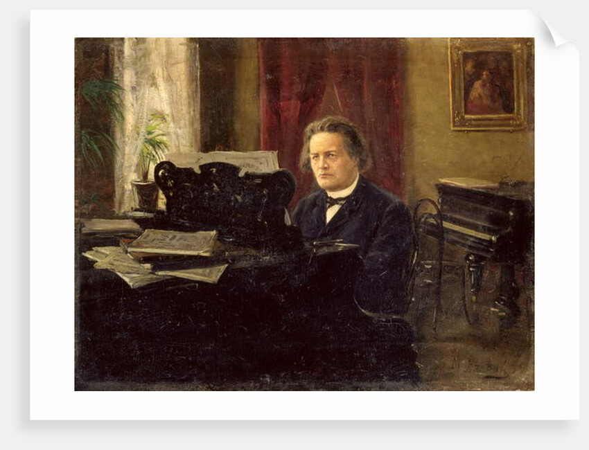 Portrait of Composer Anton Rubinstein by Michail Michailovich Yarowoy