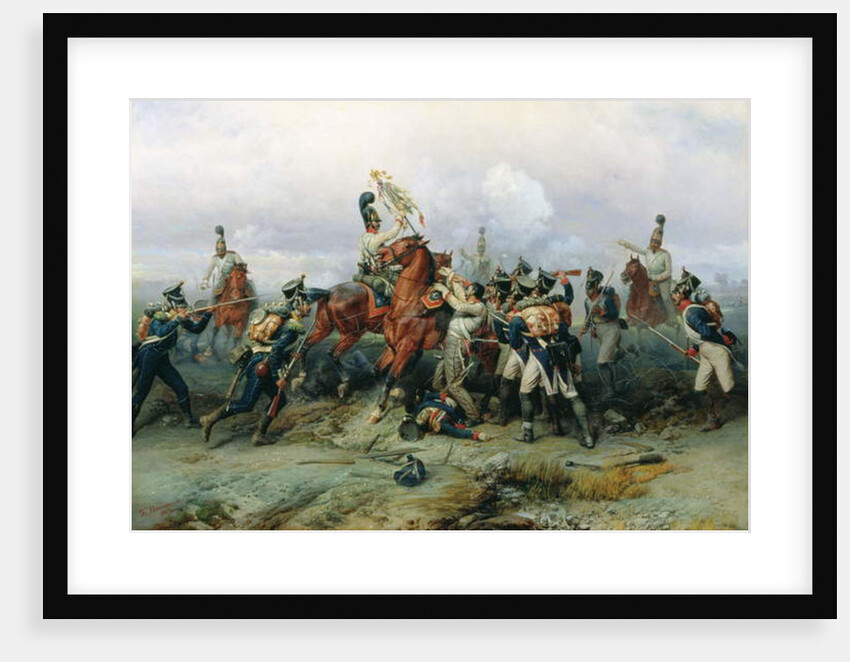 The Exploit of the Mounted Regiment in the Battle of Austerlitz, 1884 by Bogdan Willewalde