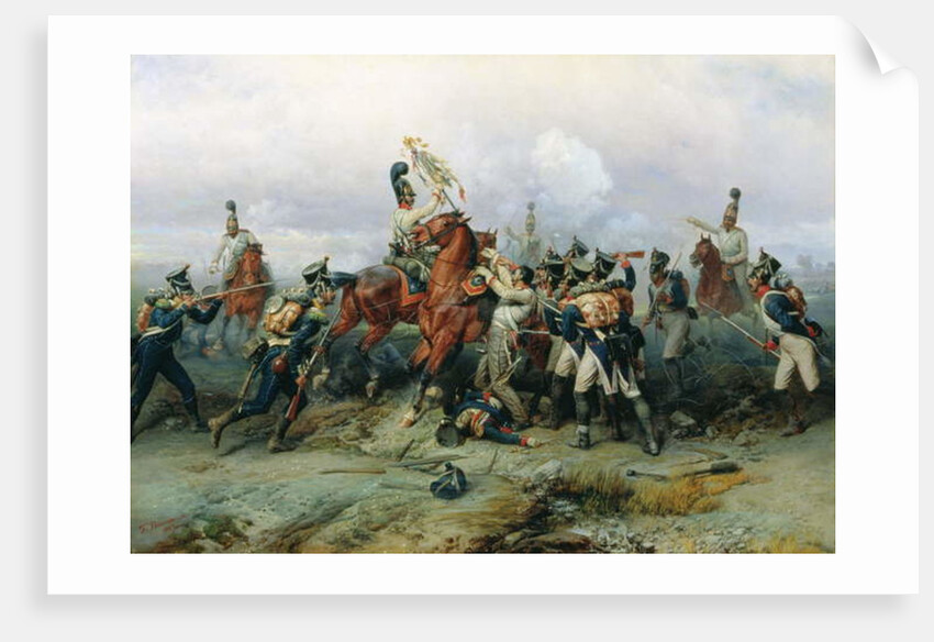 The Exploit of the Mounted Regiment in the Battle of Austerlitz, 1884 by Bogdan Willewalde