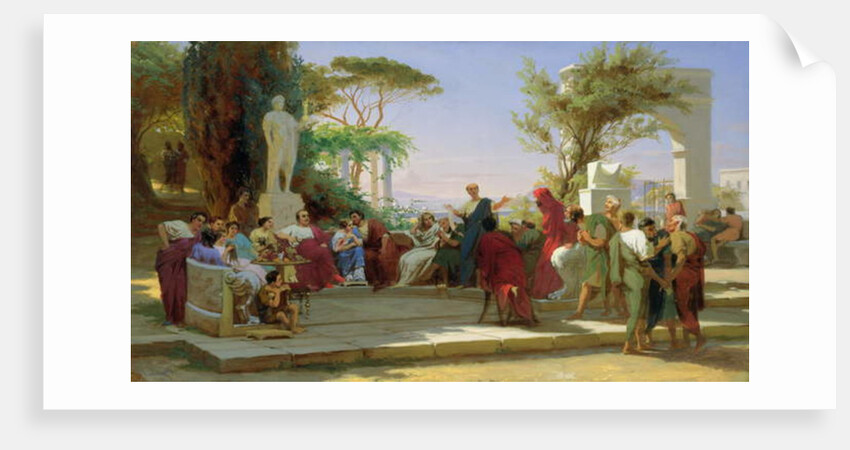 Horatius Reading his Satires to Maecenas, 1863 by Fedor Andreevich Bronnikov