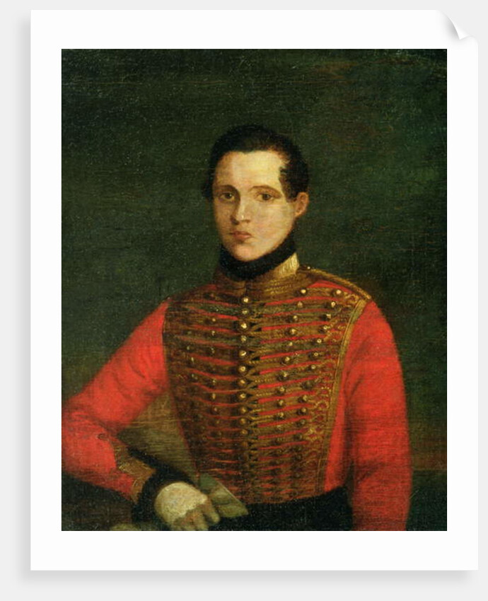 Portrait of the Poet Michail Lermontov, 1830s by A. Chelyshev