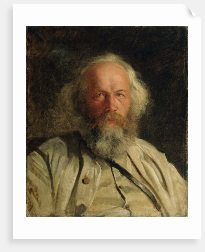 Portrait of Mikhail Alexandrovich Bakunin 1871 by Nikolai Nikolajevitch Gay