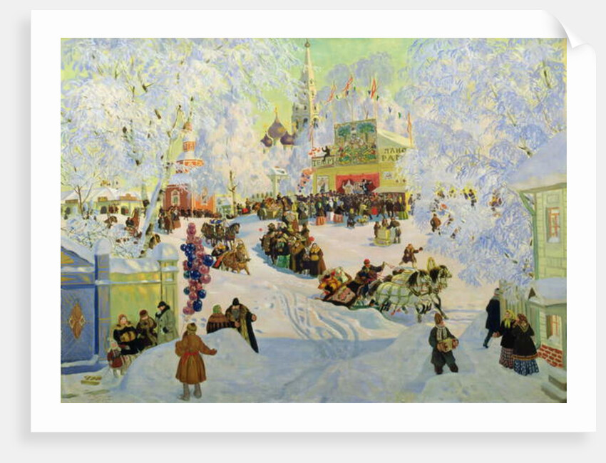 Shrove-Tide, 1919 by Boris Mikhailovich Kustodiev
