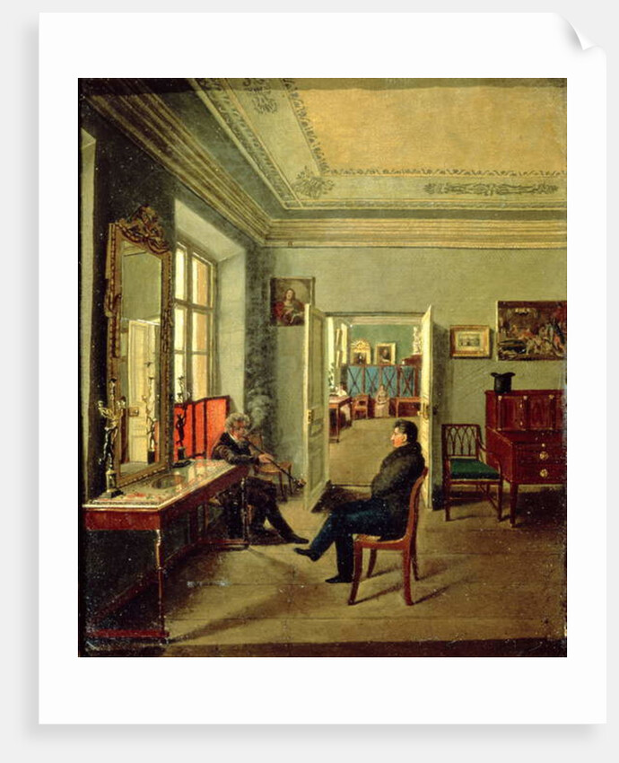 In the Room, 1834 by Michail Fyodorovich Davydov