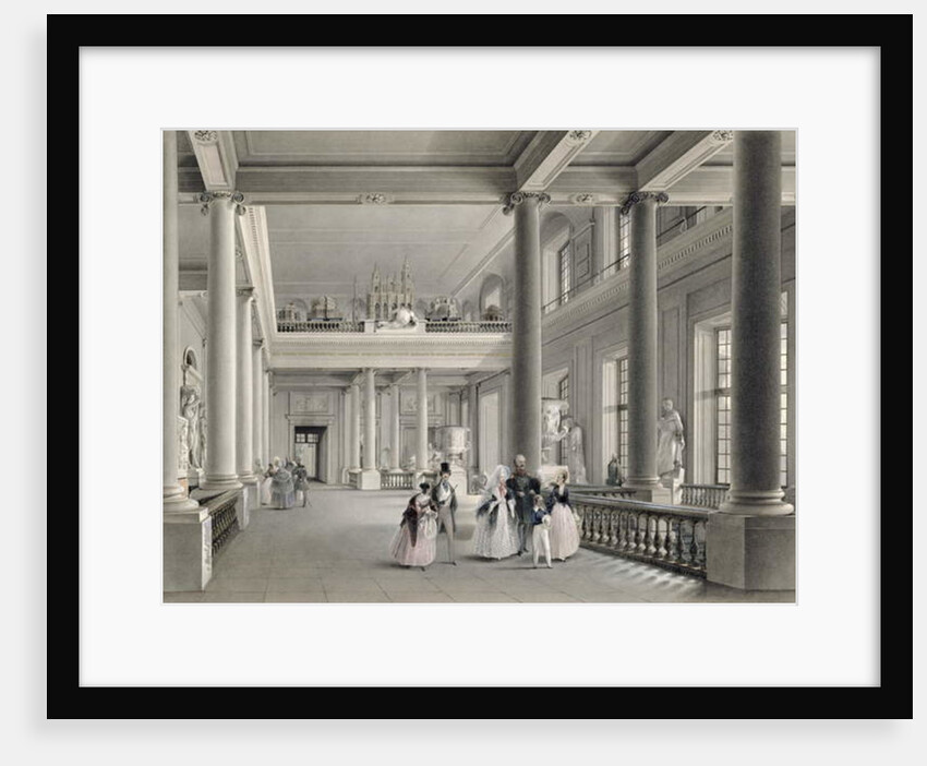 The Upper Entrance hall of the Fine Arts Academy in St. Petersburg, 1838 by Vasili Semenovich Sadovnikov
