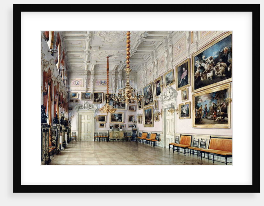 The Dance hall in at Count Bezborodko's House, St. Petersburg, 1849 by Luigi (1814-91) Premazzi