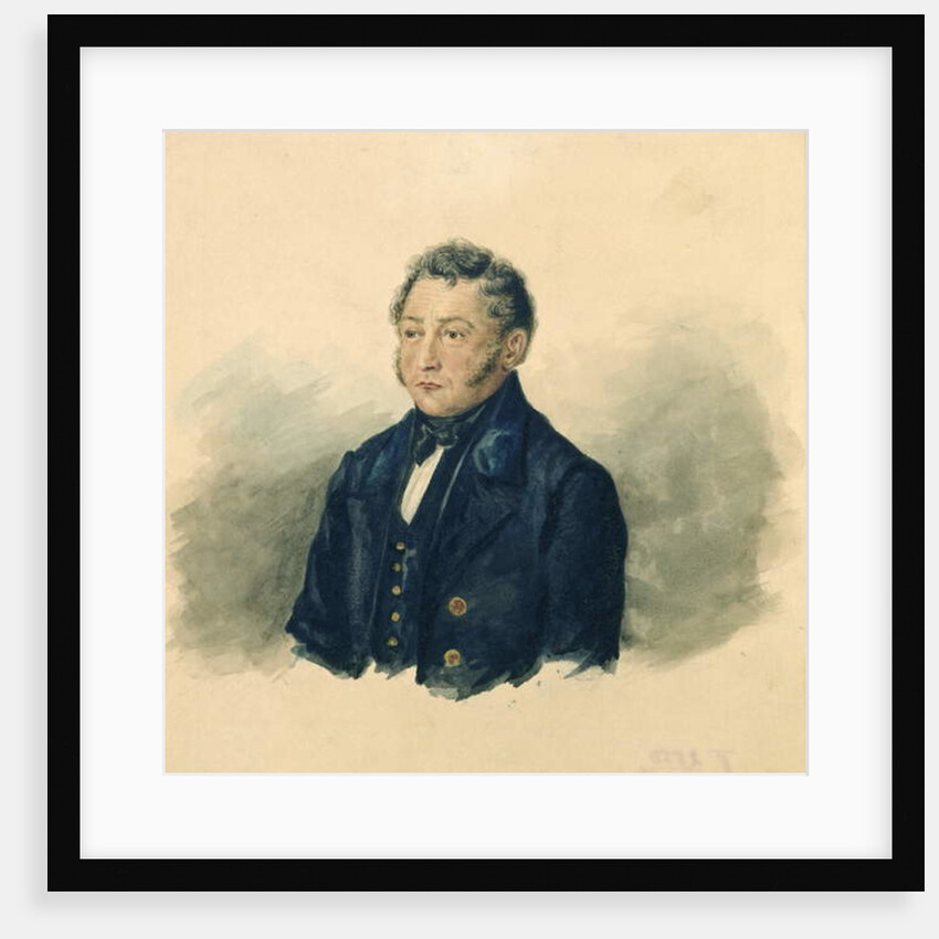 Portrait of Faddey Venediktovich Bulgarin, c.1840 by Ivan Nikolayevich Terebenev