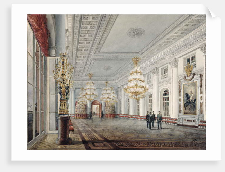 The Great Hall, Winter Palace, St. Petersburg, 1837 by Vasili Semenovich Sadovnikov