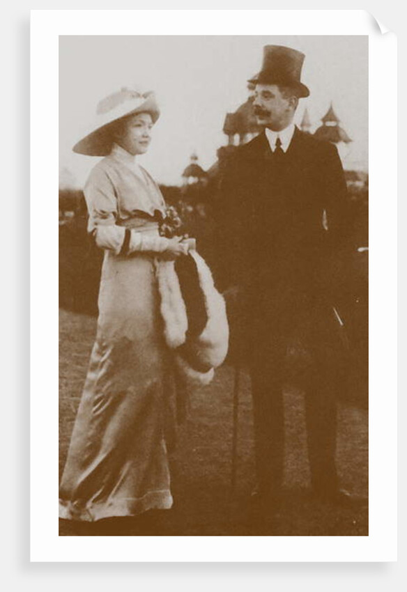 Moura Budberg with her first husband, Djon von Benckendorff, at the Berlin Horse Races, 1913 by Anonymous