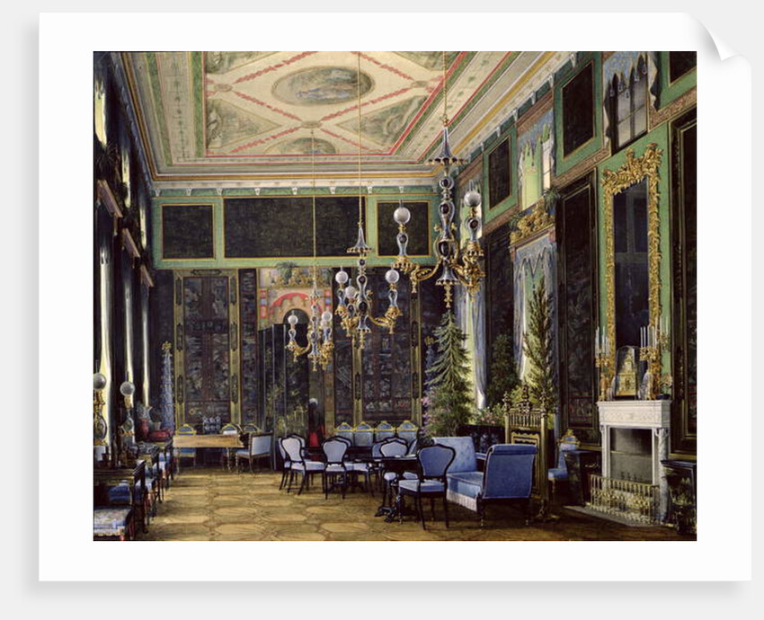 The Chinese Room in the Great Palais in Tsarskoye Selo by Eduard Hau