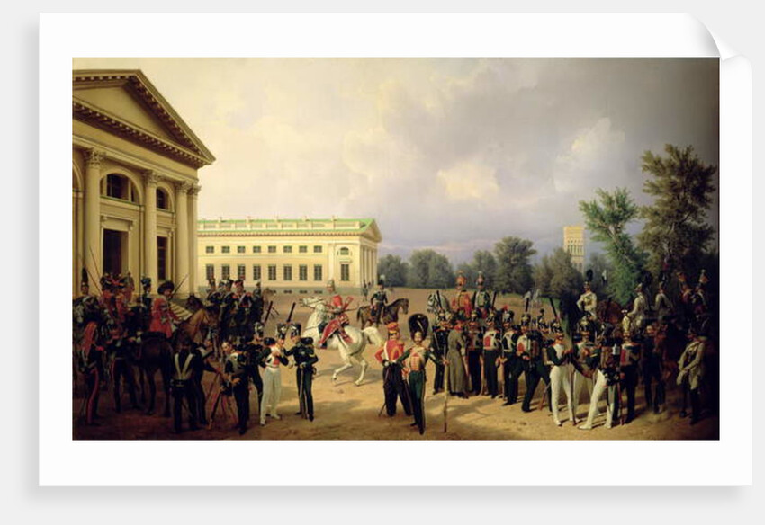 The Russian Guard in Tsarskoye Selo in 1832, 1841 by Franz Kruger