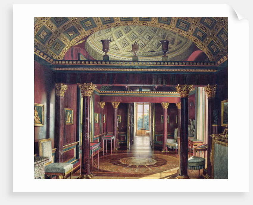 The Agate Room in the Catherine Palace at Tsarskoye Selo, 1859 by Luigi Premazzi