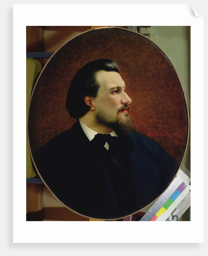 Portrait of Nikolay Leskov, 1872 by Anatoly Lelakow