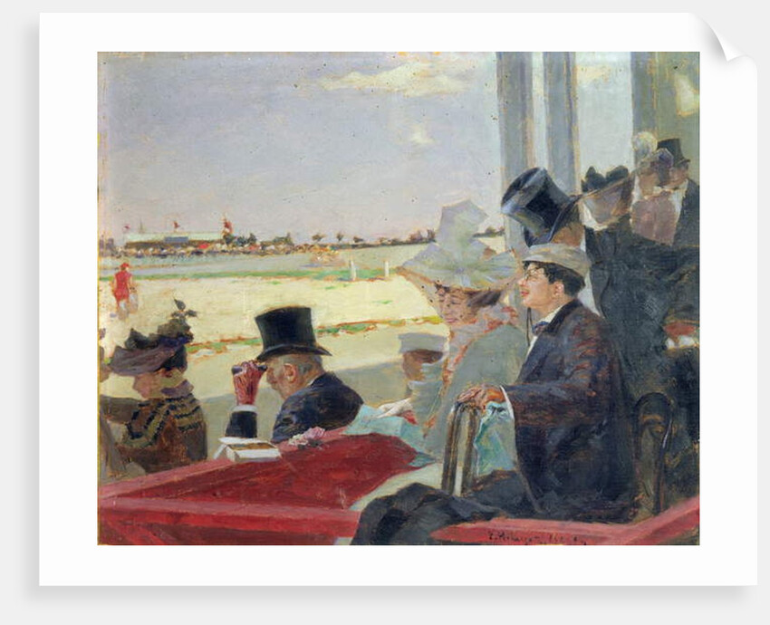 Horseracing, 1902 by Peter Alexandrovich Nilus