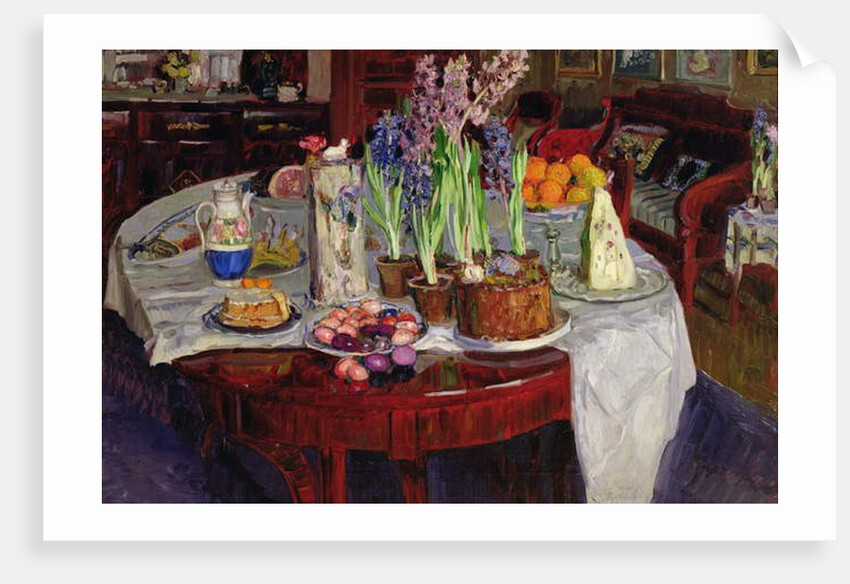 Easter Table, 1915 by Stanislav Julianovic Zukovskij