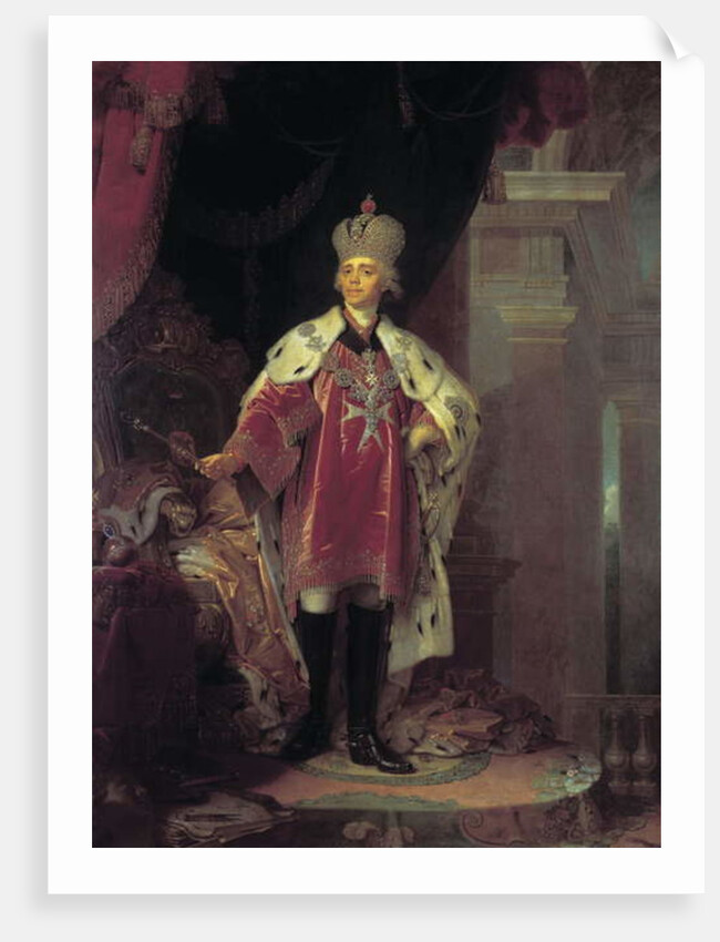Portrait of Paul I, 1800 by Vladimir Lukich Borovikovsky