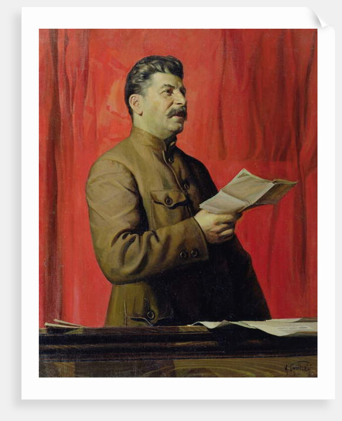 Portrait of Josef Stalin, 1933 by Isaak Israilevich Brodsky