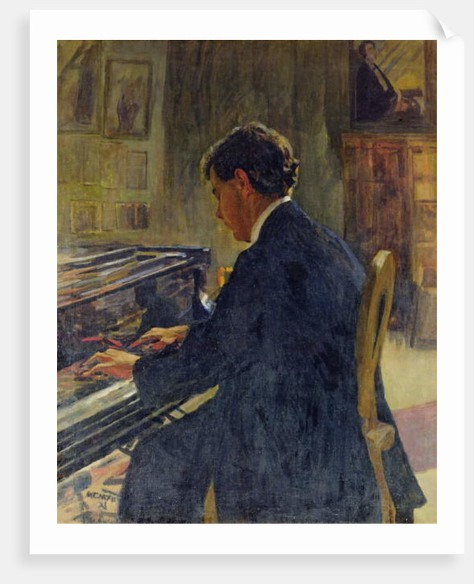 Portrait of Joseph Hofman, 1912 by Jan Franzevich Cioglinsky