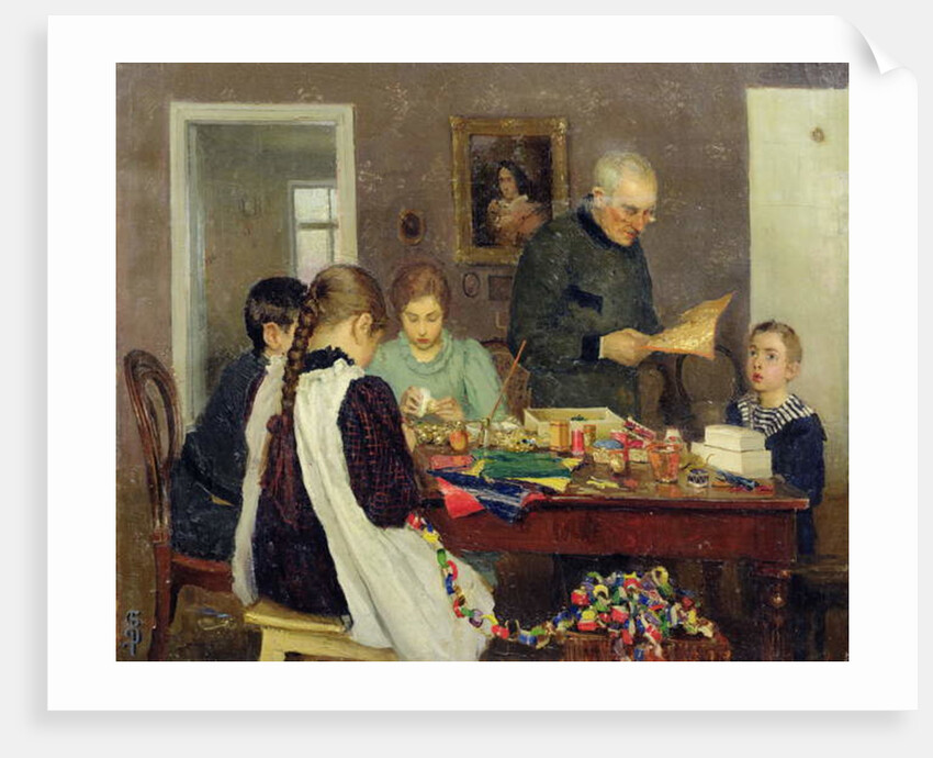 Preparation for Christmas, 1896 by Sergey Vasilievich Dosekin