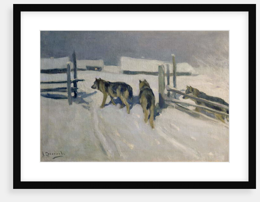 Wolfs, Winter Night, c.1910 by Alexei Steipanovitch Stepanov