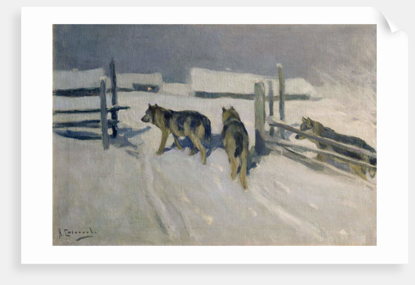 Wolfs, Winter Night, c.1910 by Alexei Steipanovitch Stepanov