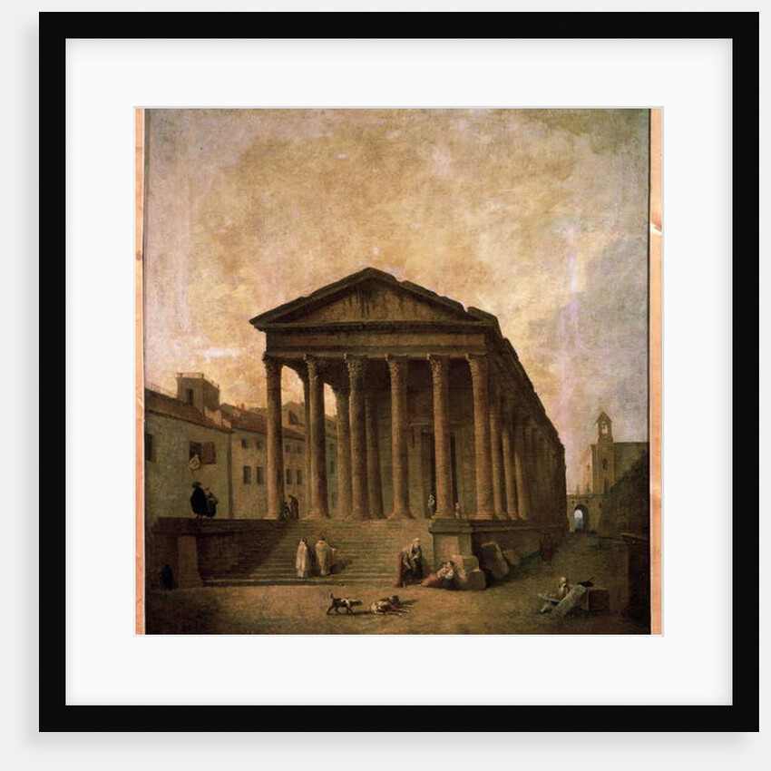 La Maison Carrée, Nimes, c.1780 by Hubert Robert