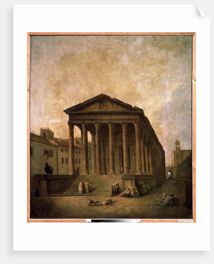 La Maison Carrée, Nimes, c.1780 by Hubert Robert