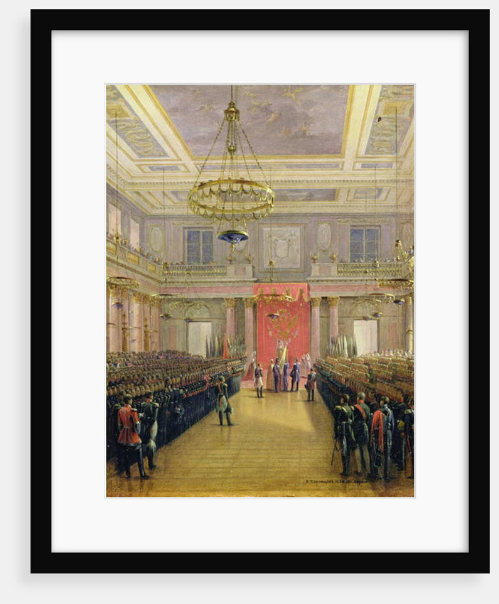The Oath of the Successor to the Throne Alexander II Nickolaevich in the Winter Palace, 1837 by Grigori Grigor'evich Chernetsov