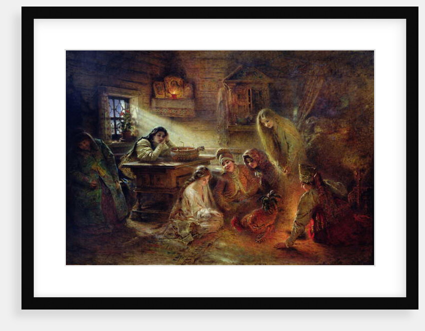 Christmas Fortune Telling by Konstantin Egorovich Makovsky