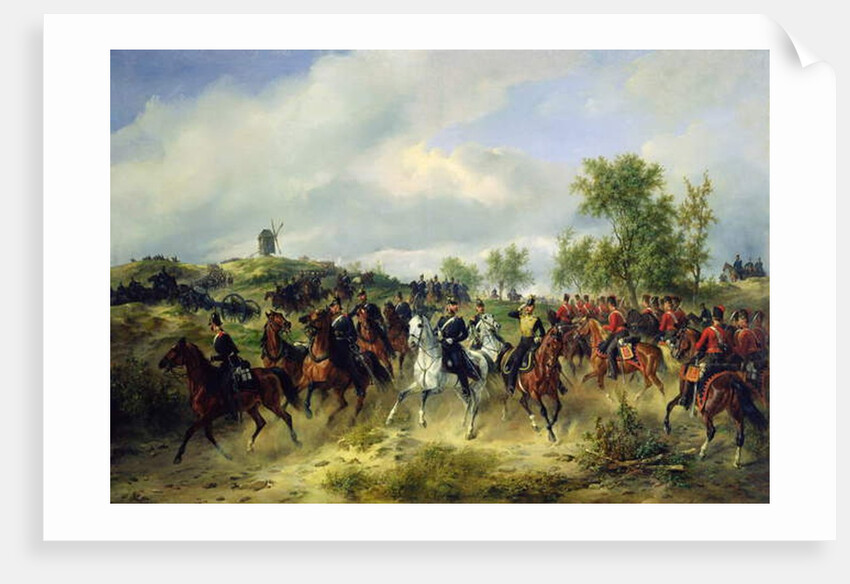 Prussian cavalry on expedition, c.19th by Carl Schulz