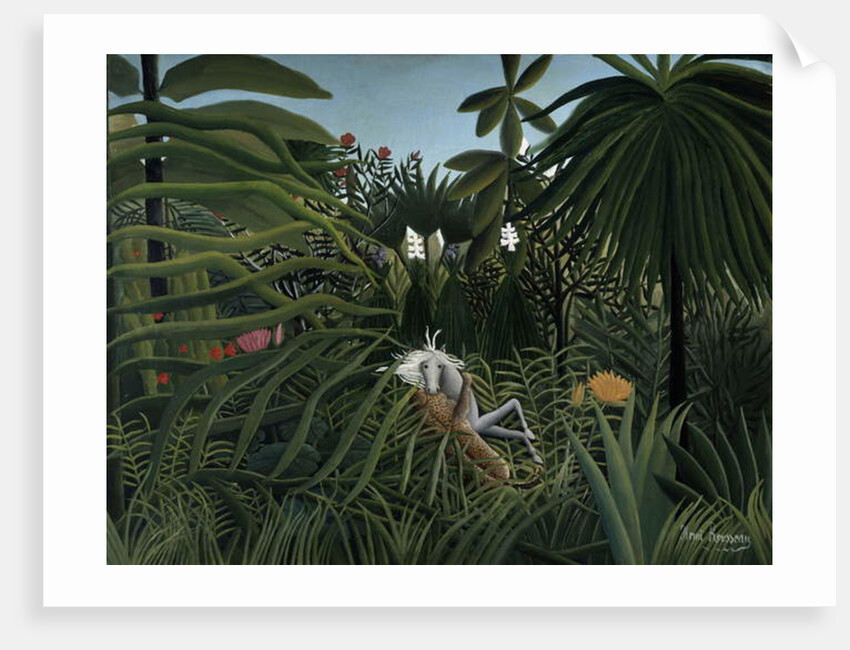Jaguar Attacking a Horse, 1910 by Henri J.F. Rousseau