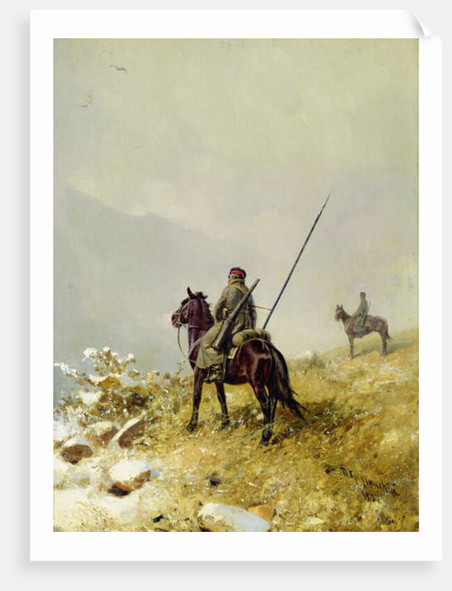 The Patrol, 1887 by Pyotr Nikolayevich Grusinsky