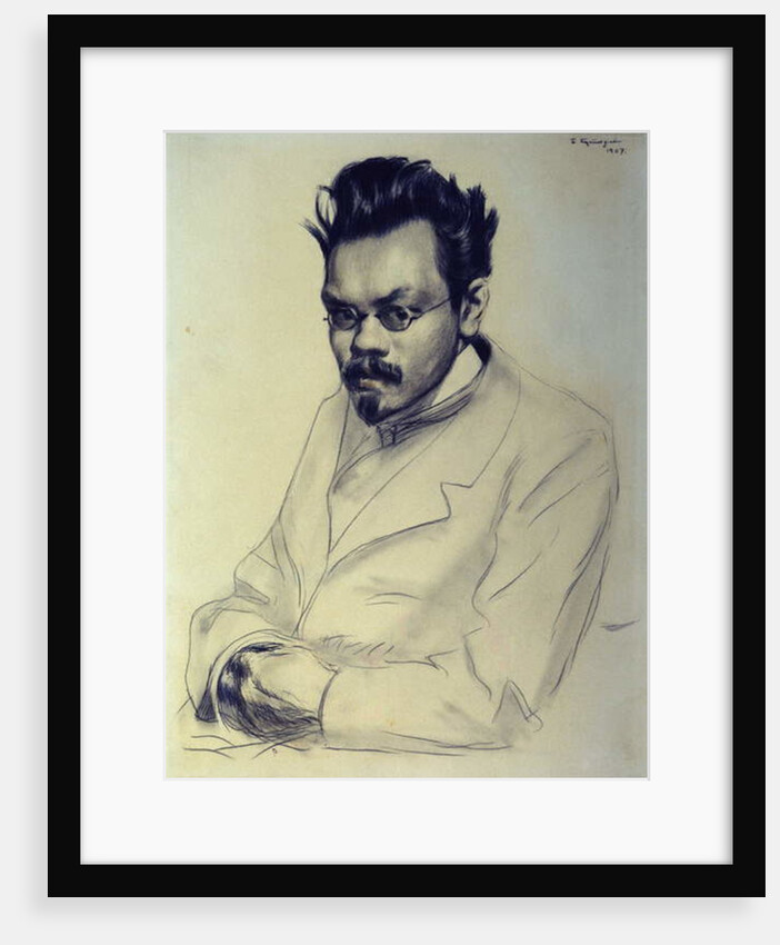Portrait of Alexei M. Remizov, 1907 by Boris Mikhailovich Kustodiev
