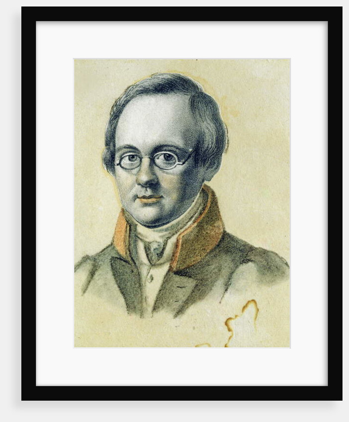 Portrait of Anton A. Delvig, 1830 by Valerian Platonovich Langer