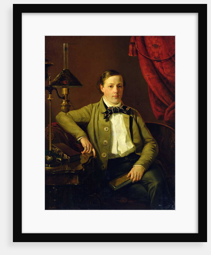 Portrait of Apollon Maykov, 1840 by Grigory Mikhailov