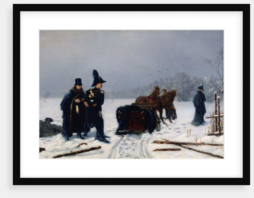 Alexander Pushkin's duel with Georges d'Anthes, 1884 by Alexey Avvakumovich Naumov